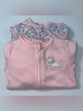 Disney Baby 9M The Aristocats Marie 2-Piece Matching Footed Sleepers Set